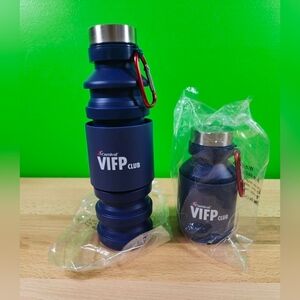Carnival Cruise VIFP Silicone Collapsible Travel Water Bottle Platinum Gift 2025